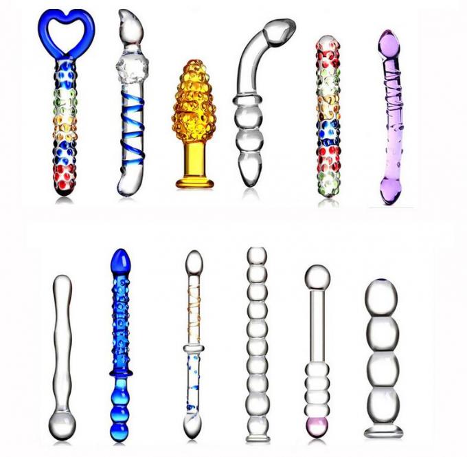 godemiché en verre de chat de 205mm de sexe anal coloré portatif de prise pour la masturbation de femmes
