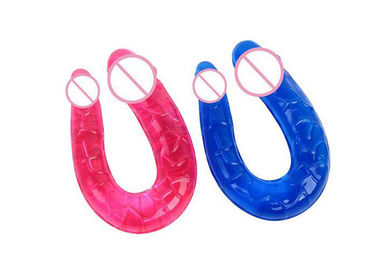11'' Dildo Sex Toy Artificial Jelly U Shape for Women Masturbation